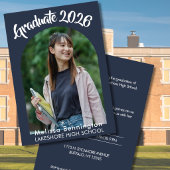 Graduate 2026 Party Invitation  招待状