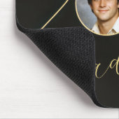 Graduate 2026 Photo Frame on Black マウスパッド (コーナー)