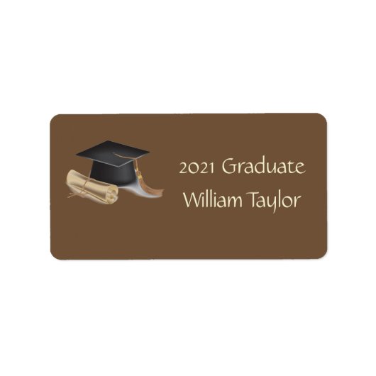 Graduate Address Label ラベル (正面)