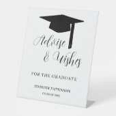 Graduate Advise & Wishes Graduation  台座サイン (正面)