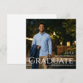 Graduate Announcement 案内状 (正面/裏面)