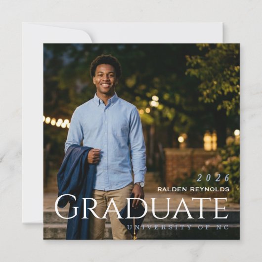 Graduate Announcement 案内状 (正面)