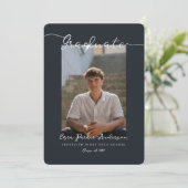 Graduate Announcement and Invitation with Photos 招待状 (スタンド正面)