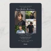 Graduate Announcement and Invitation with Photos 招待状 (裏面)