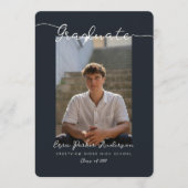 Graduate Announcement and Invitation with Photos 招待状 (正面)