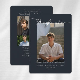 Graduate Announcement and Invitation with Photos 招待状