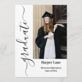 Graduate Celebration Party Invitation アドバイスカード (正面)