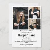 Graduate Celebration Party Invitation 招待状 (裏面)