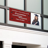 Graduate Class Graduation Photo Congratulations    横断幕 (ビルの外側)