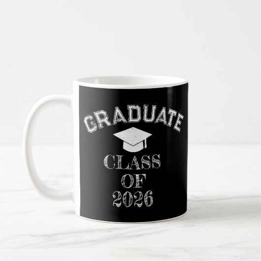 Graduate Class Of 2026 コーヒーマグカップ (左)