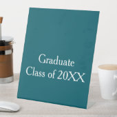 Graduate class of 20XX turquoise congrats yearname 台座サイン (インサイチュ)