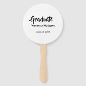 Graduate congratulations name date year class univ ハンドファン (裏面)