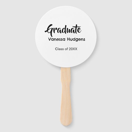 Graduate congratulations name date year class univ ハンドファン (正面)