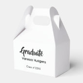 Graduate congratulations name date year class univ フェイバーボックス (裏面サイド)