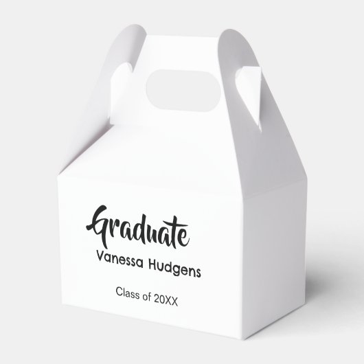 Graduate congratulations name date year class univ フェイバーボックス (正面サイド)