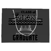 Graduate - DIY Year and Name -  ラージペーパーバッグ (裏面)