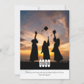 Graduate Girl 2026 Graduation Announcement 招待状 (裏面)