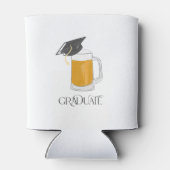 Graduate Graduation Grad Cap Beer 缶クーラー (裏面)