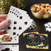 Graduate Graduation Senior Class Gold Black Custom トランプ (インサイチュ)