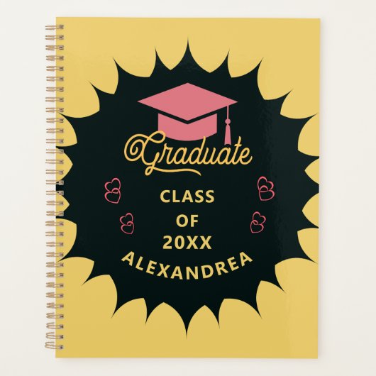 Graduate Graduation Senior Class Personalize  プランナー手帳 (正面)