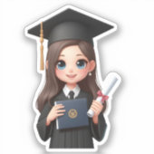 “Graduate Manifestation Sticker – Inspire Success  シール (正面)