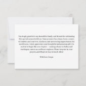 Graduate Modern Oval Photo Graduation サンキューカード (裏面)