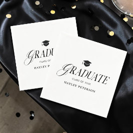 Graduate Modern Simple Graduation Party スタンダードカクテルナプキン