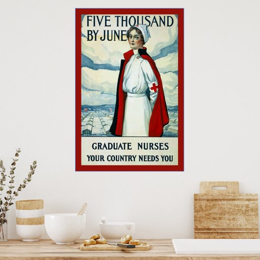 Graduate Nurses ~ Vintage Nurse ポスター (キッチン)