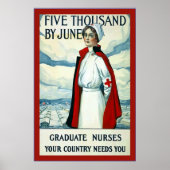 Graduate Nurses ~ Vintage Nurse ポスター (正面)