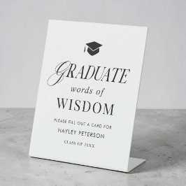 Graduate Party Words of Wisdom Advice 台座サイン