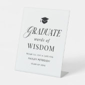 Graduate Party Words of Wisdom Advice 台座サイン (正面)