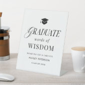 Graduate Party Words of Wisdom Advice 台座サイン (インサイチュ)