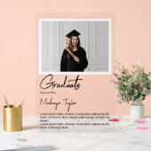 Graduate Photo and Personalized Text アクリルサイン (ウェディング)