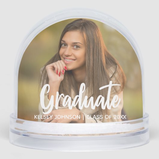 Graduate Photo Bold Script Custom Graduation (正面)