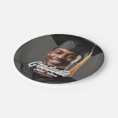 Graduate Photo Bold Script Graduation Party ペーパープレート (アングル)