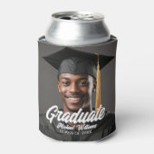 Graduate Photo Bold Script Graduation Party Favor 缶クーラー (缶正面)