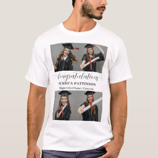 Graduate Photo Class Year High School Graduation Tシャツ