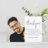 Graduate Photo Graduation Thank You サンキューカード (スタンド正面)