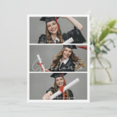 Graduate Photo High School Graduation  案内状 (スタンド正面)