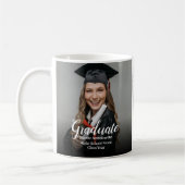Graduate Photo with Family Message Graduation コーヒーマグカップ (左)
