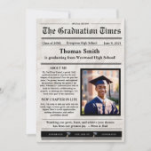 Graduate Printable Newspaper 案内状 (正面)