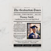 Graduate Printable Newspaper 案内状 (正面/裏面)