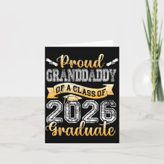 Graduate proud granddaddy of a class 2026 seniorGr カード