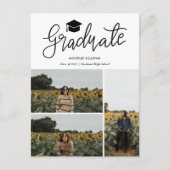 Graduate Script | Three Grad Photo Collage 案内ポストカード (正面)