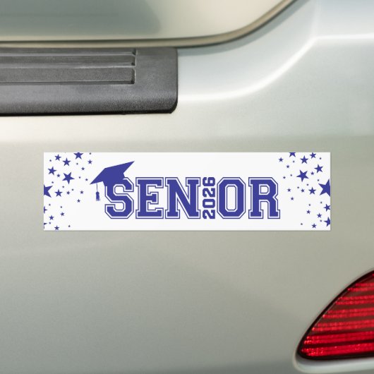 Graduate Senior Bumper Sticker バンパーステッカー (車上)