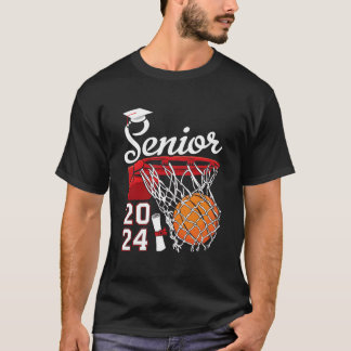 Graduate Senior Class 2024 Graduation Basketball P Tシャツ