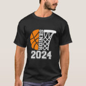 Graduate Senior Class Of 2024 Basketball Player Gr Tシャツ (正面)