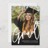 Graduate Simple Photo Graduation 案内状 (正面)