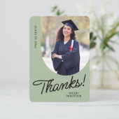 Graduate Thank You Script Arch Photo サンキューカード (スタンド正面)