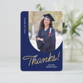 Graduate Thank You Script Arch Photo サンキューカード (スタンド正面)